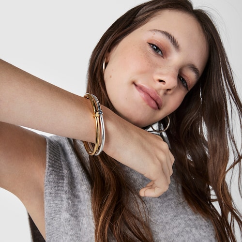 Pulsera de plata motivo Warm