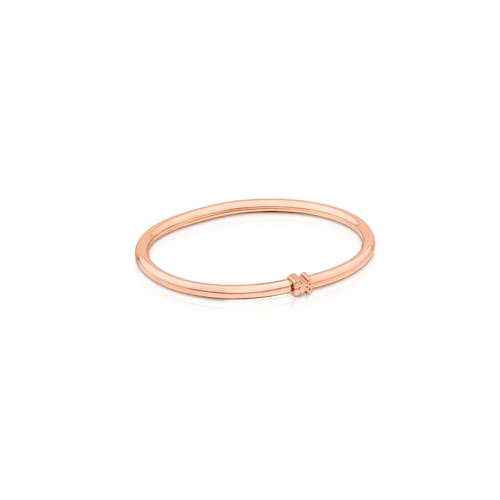 Pulsera Warm con ba&ntilde;o de oro rosa 18 kt sobre plata