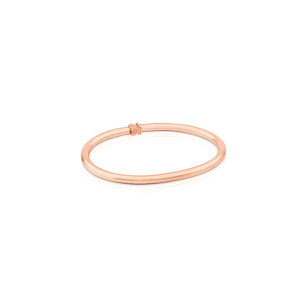 Pulsera Warm con ba&ntilde;o de oro rosa 18 kt sobre plata