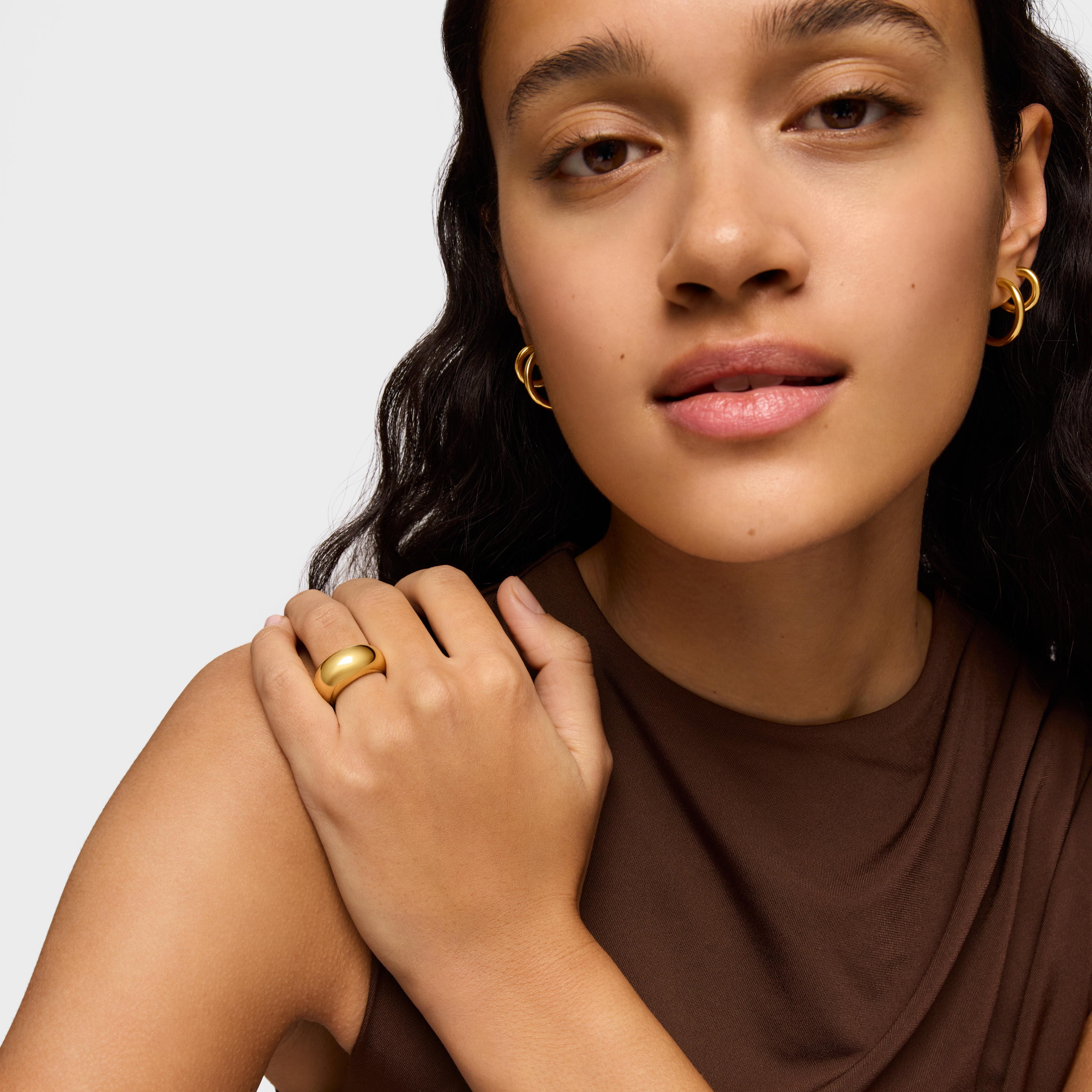 18K gold vermeil TOUS Warm Ring 1cm