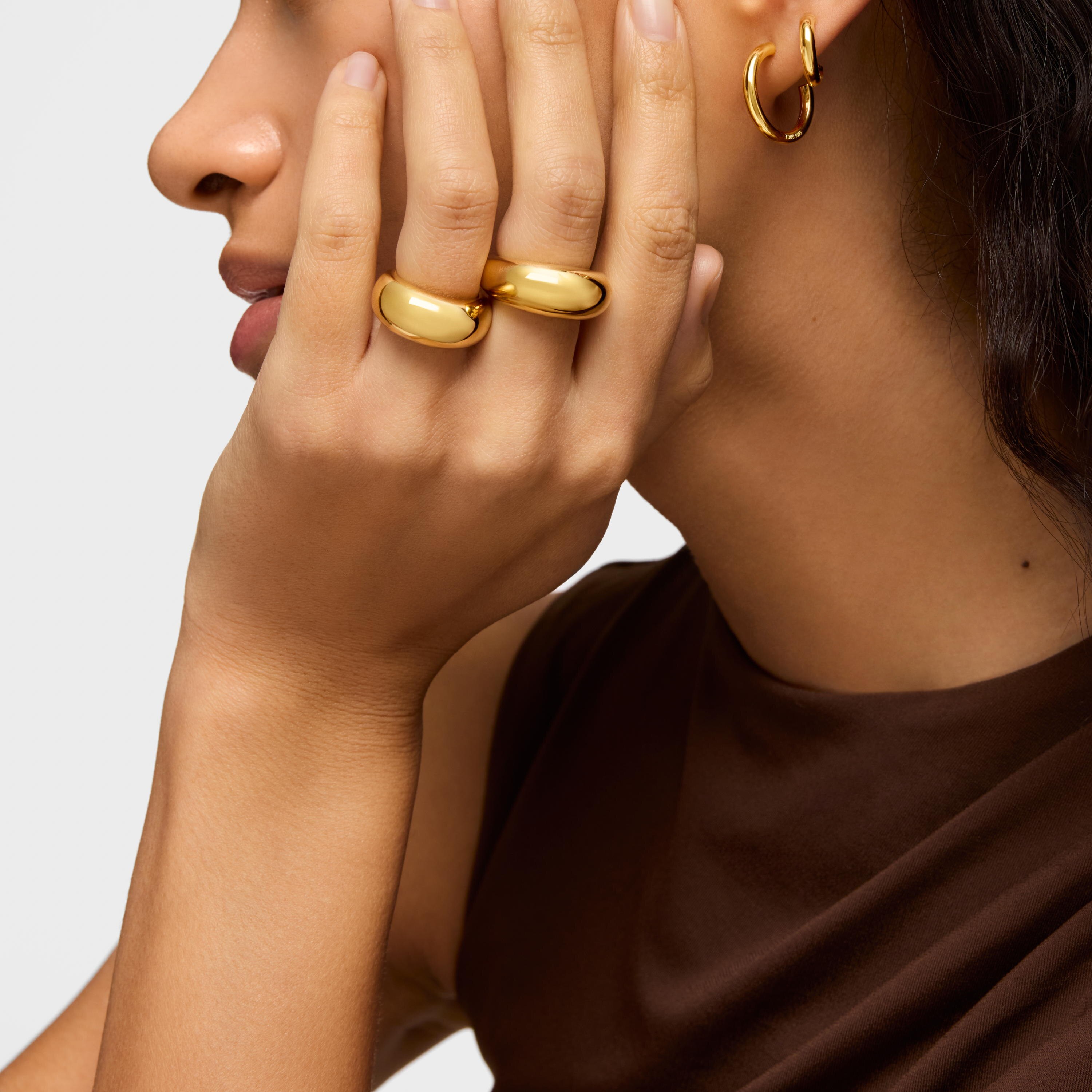 Vermeil Silver TOUS Warm Ring 1cm.