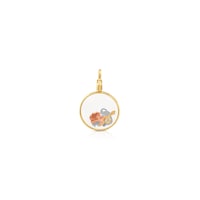 Colgante con baño de oro 18 kt sobre plata Idol Locket