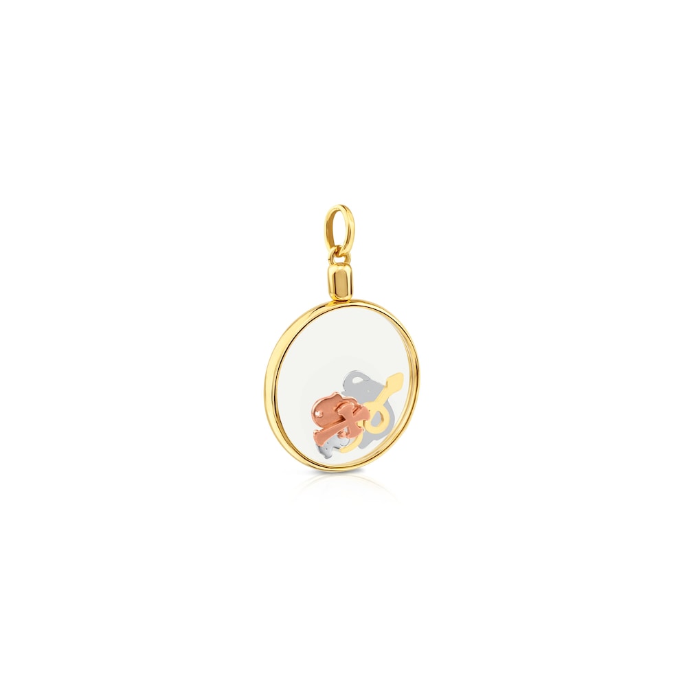 Colgante con baño de oro 18 kt sobre plata Idol Locket image number 1