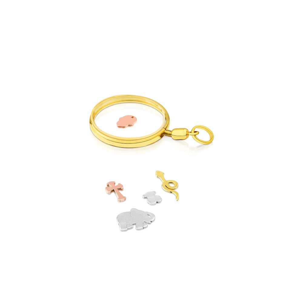 Colgante con baño de oro 18 kt sobre plata Idol Locket image number 2