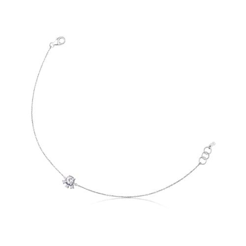 White Gold with Diamonds and Topaz Eklat Bracelet