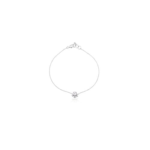 White Gold with Diamonds and Topaz Eklat Bracelet