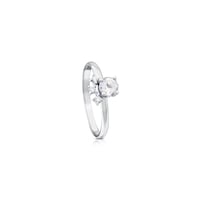 White Gold with Diamonds and Topaz Eklat Ring