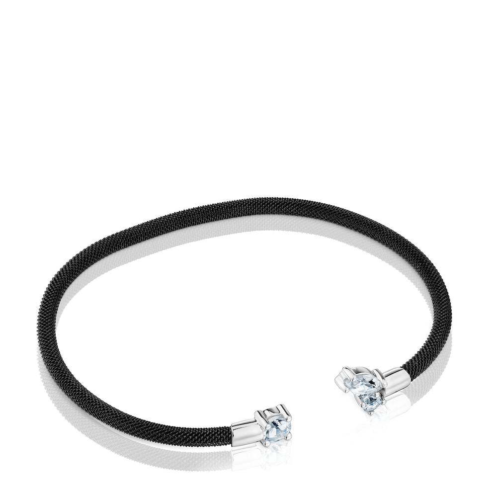 White Gold and Topaz Eklat Set image number 1