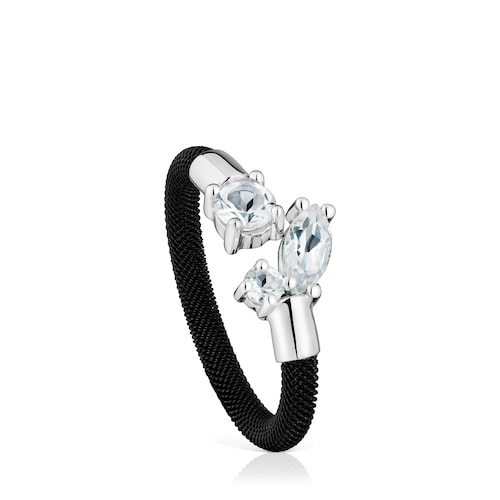 White Gold and Topaz Eklat Set