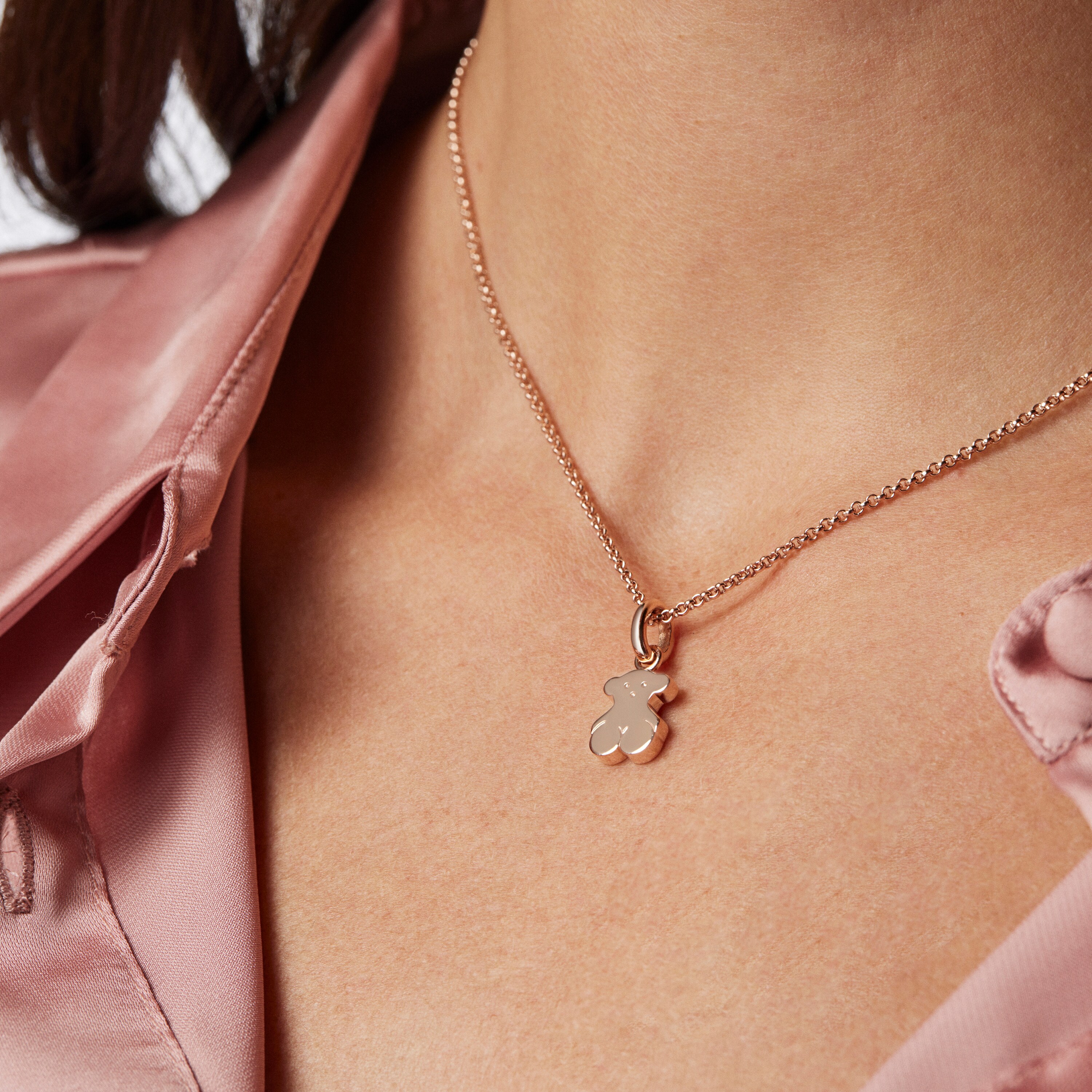 Rose Vermeil Silver Sweet Dolls Pendant