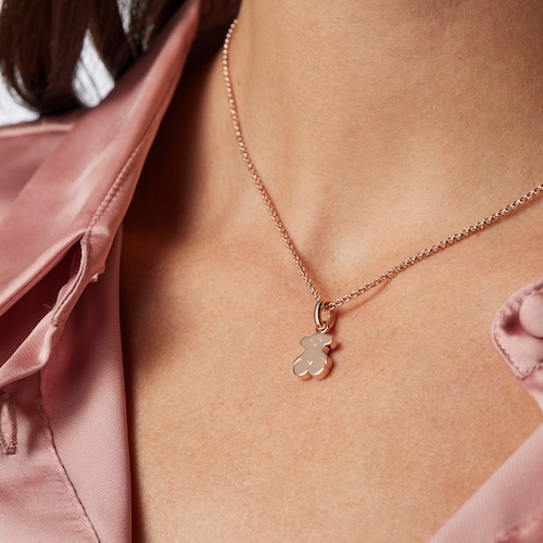 Dije Sweet Dolls con baño de oro rosa 18 kt sobre plata