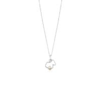 Silver Silueta Necklace with Pearl