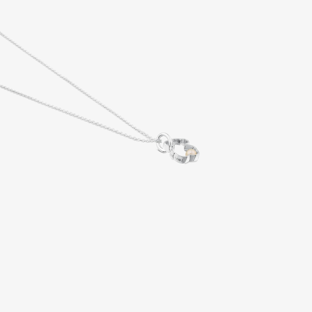 Collar Silueta de Plata con Perla