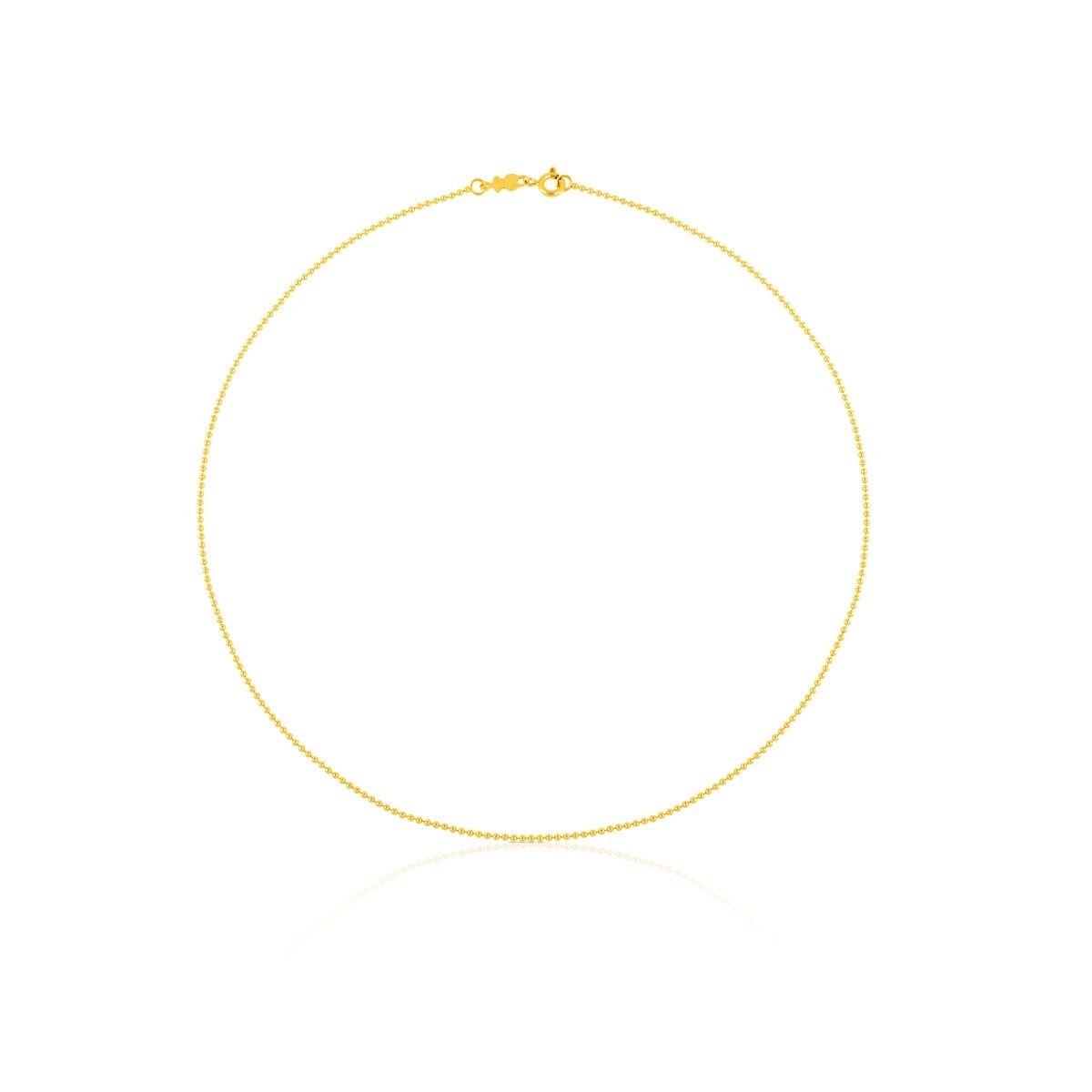 45 cm Gold TOUS Chain Choker with 1,4 mm balls