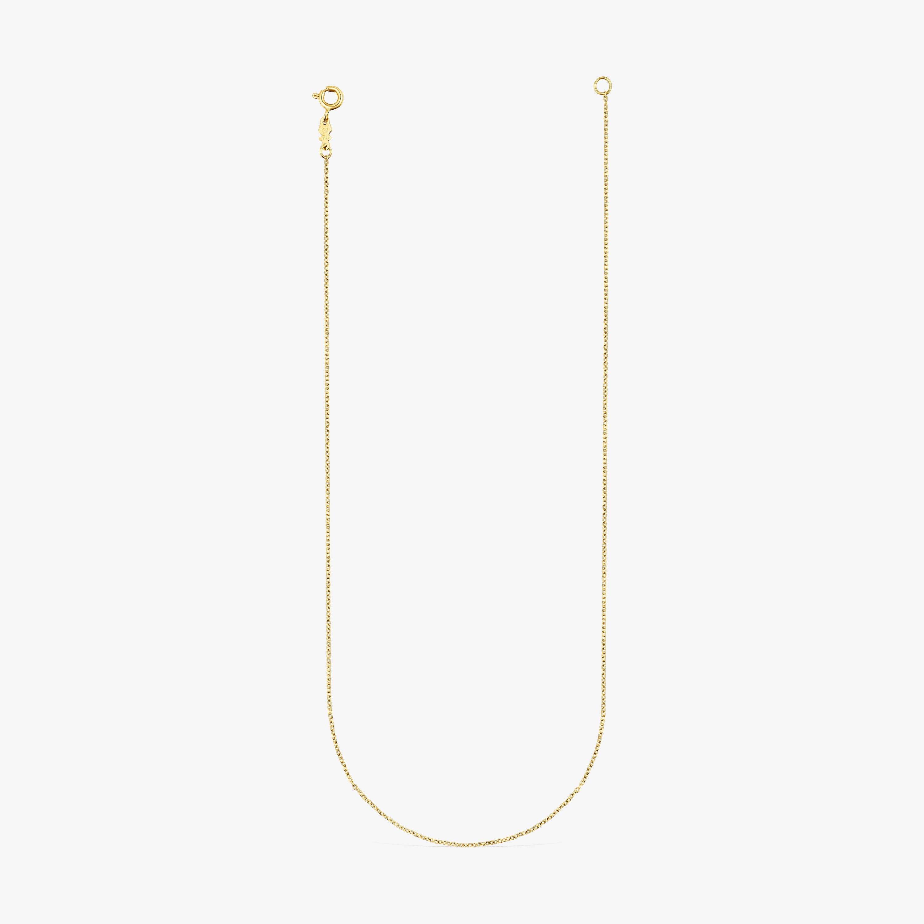 40 cm 18K solid gold TOUS Chain Choker with small rings.