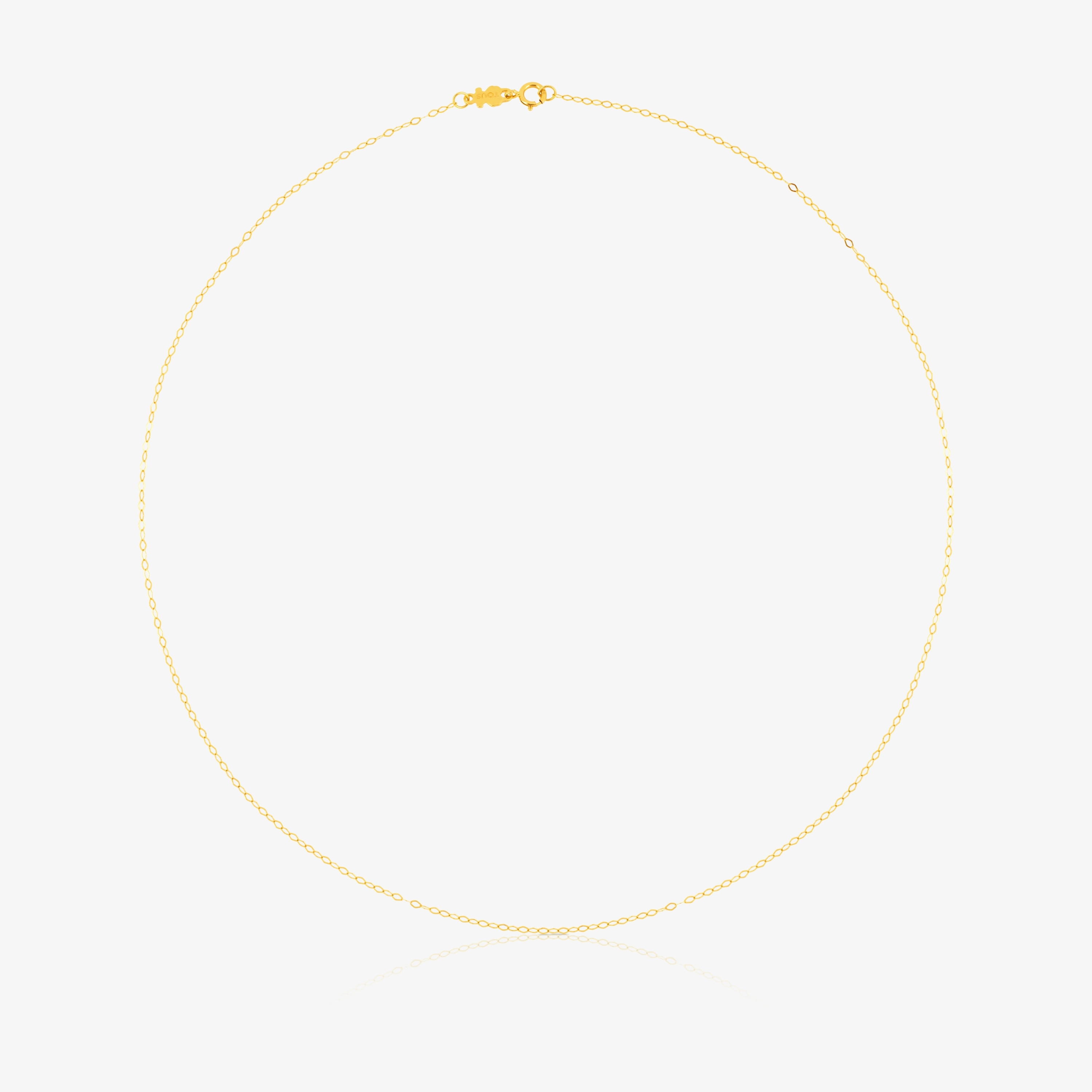 18K solid gold Choker with oval rings measuring 40 cm TOUS Chain