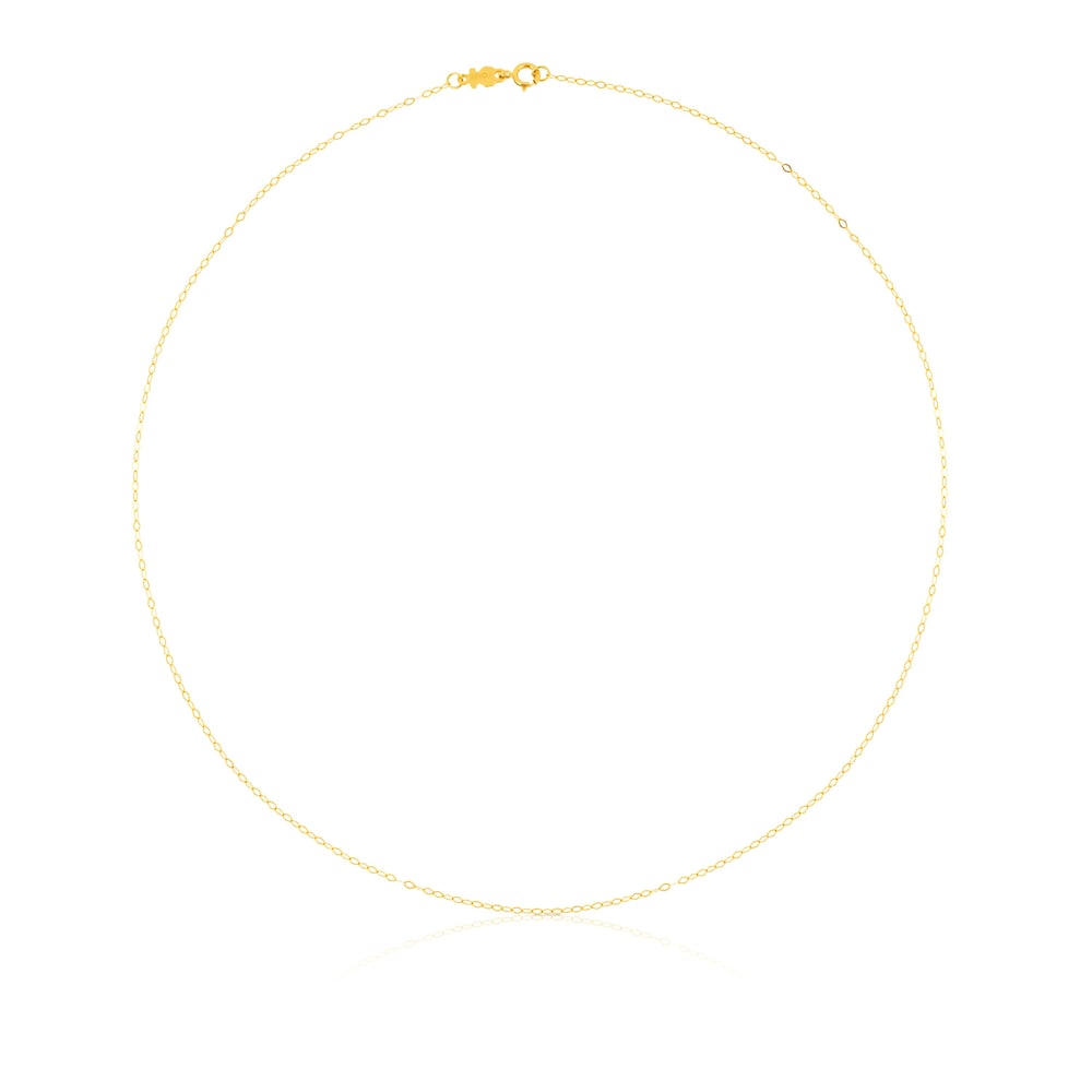 Gold Choker with oval rings measuring 40 cm TOUS Chain