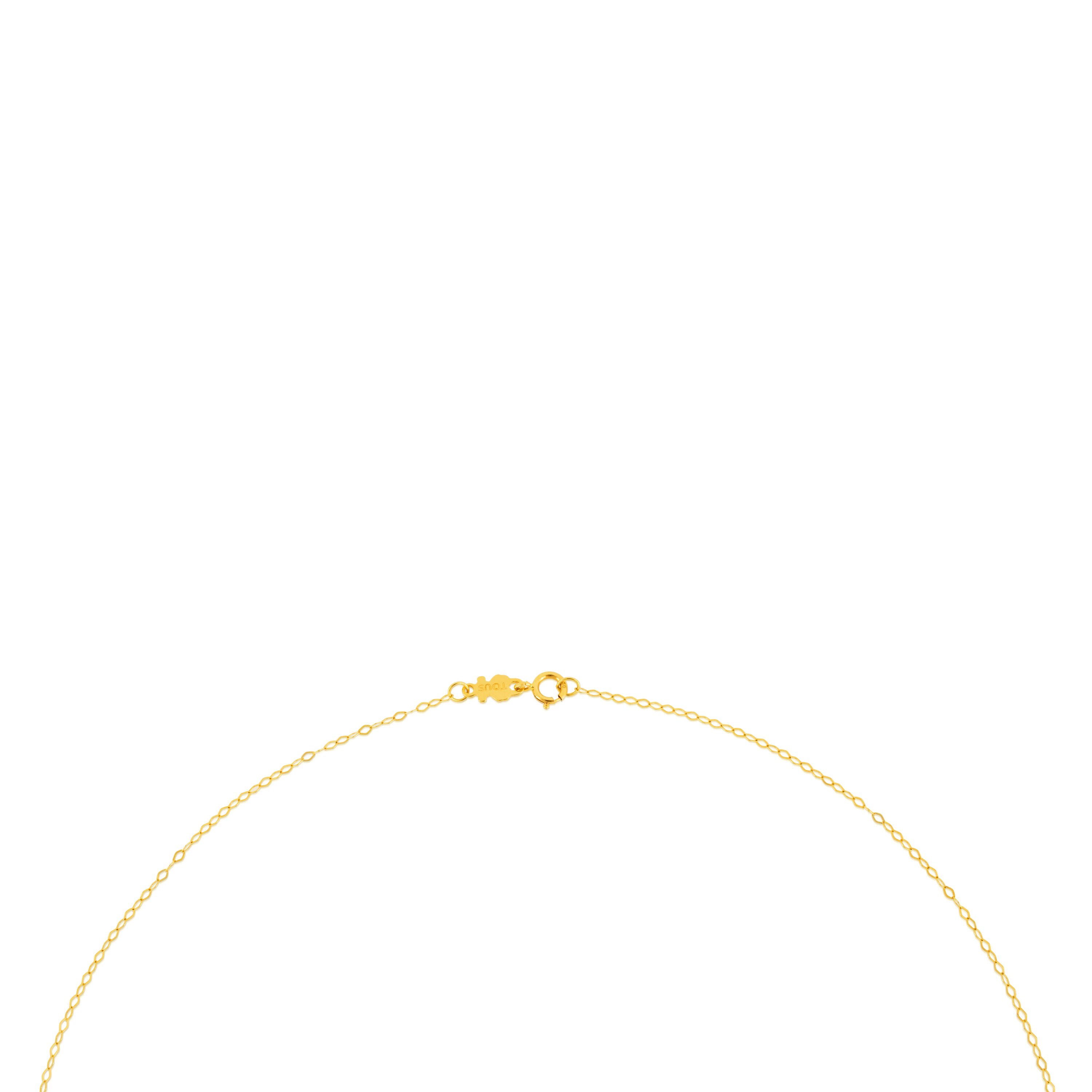 Gold Choker with oval rings measuring 40 cm TOUS Chain
