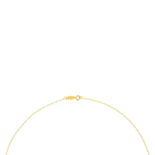 Gold Choker with oval rings measuring 40 cm TOUS Chain
