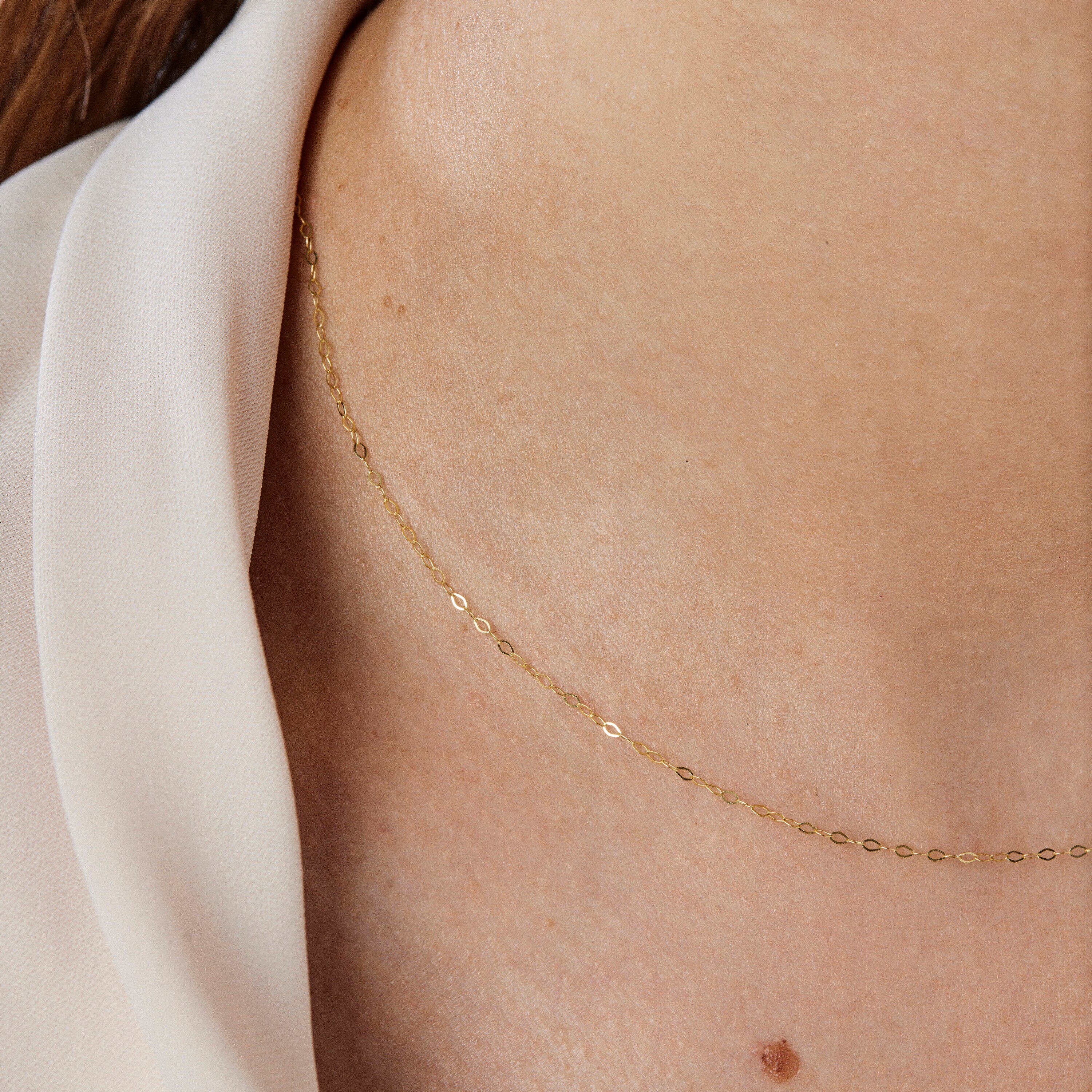 Gold Choker with oval rings measuring 40 cm TOUS Chain