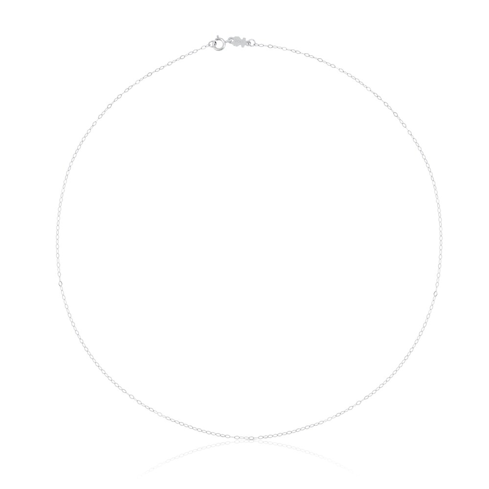 Gargantilla de oro blanco con anillas ovales, 40&nbsp;cm TOUS Chain