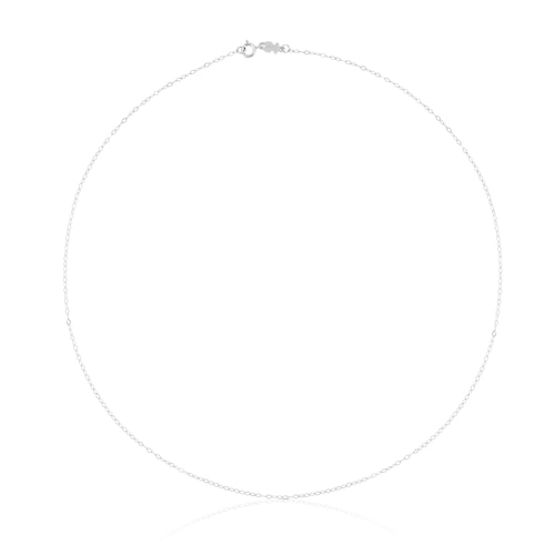 Gargantilla de oro blanco con anillas ovales, 40&nbsp;cm TOUS Chain