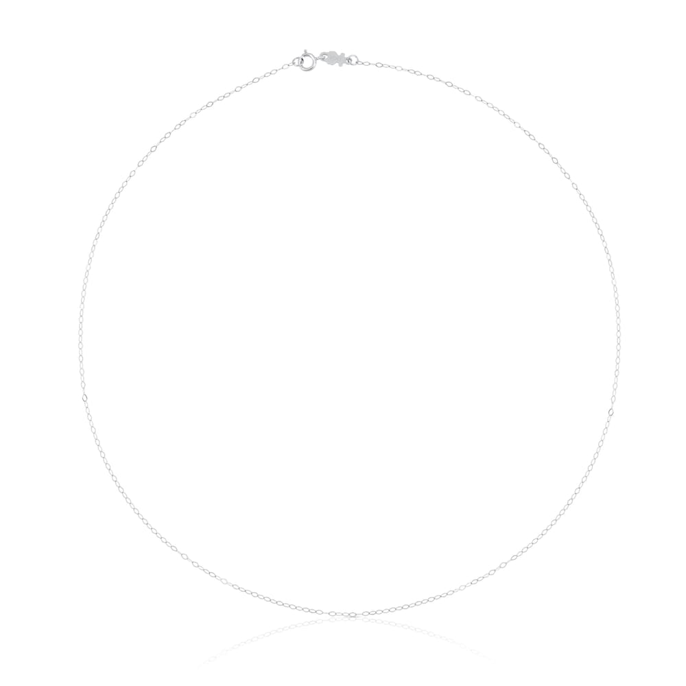 40 cm White Gold TOUS Chain Choker with oval rings 40 cm White Gold TOUS Chain Choker with oval rings