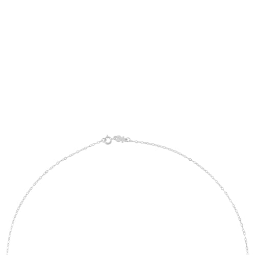 Collar&nbsp;TOUS&nbsp;Chain&nbsp;d'or blanc amb anelles ovals,&nbsp;40cm.