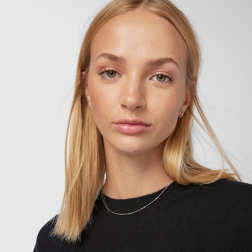 Collar&nbsp;TOUS&nbsp;Chain&nbsp;d'or blanc amb anelles ovals,&nbsp;40cm.