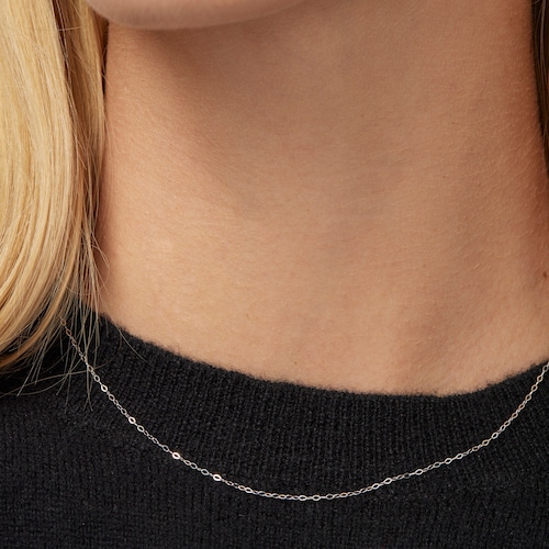 Collar&nbsp;TOUS&nbsp;Chain&nbsp;d'or blanc amb anelles ovals,&nbsp;40cm.