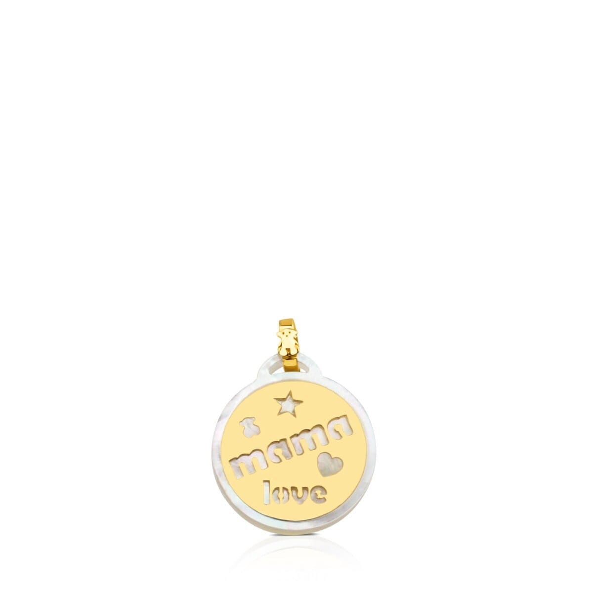 Gold TOUS Mama Pendant with Mother-of-Pearl