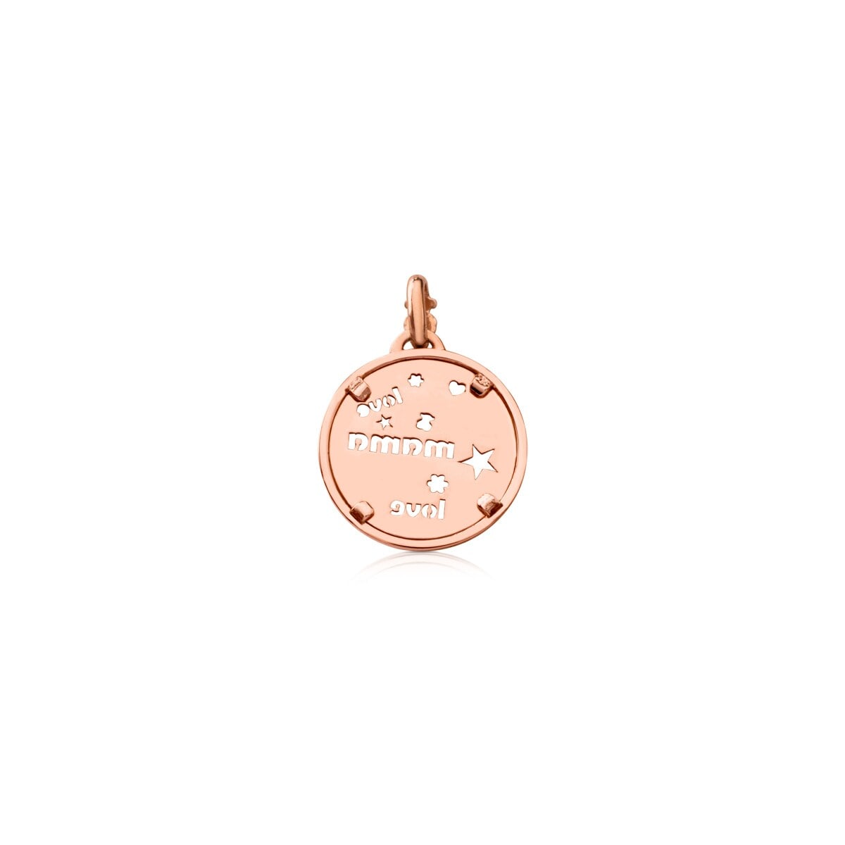 Rose vermeil silver pendant medal with ruby TOUS Mama