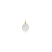 Gold Devocion Maria Pendant with Mother-of-Pearl