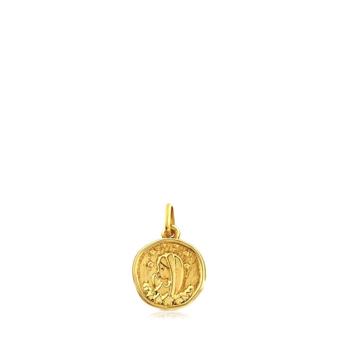Colgante medalla de oro Devoción