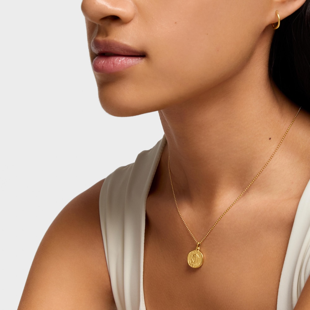 18K solid gold Devocion Pendant