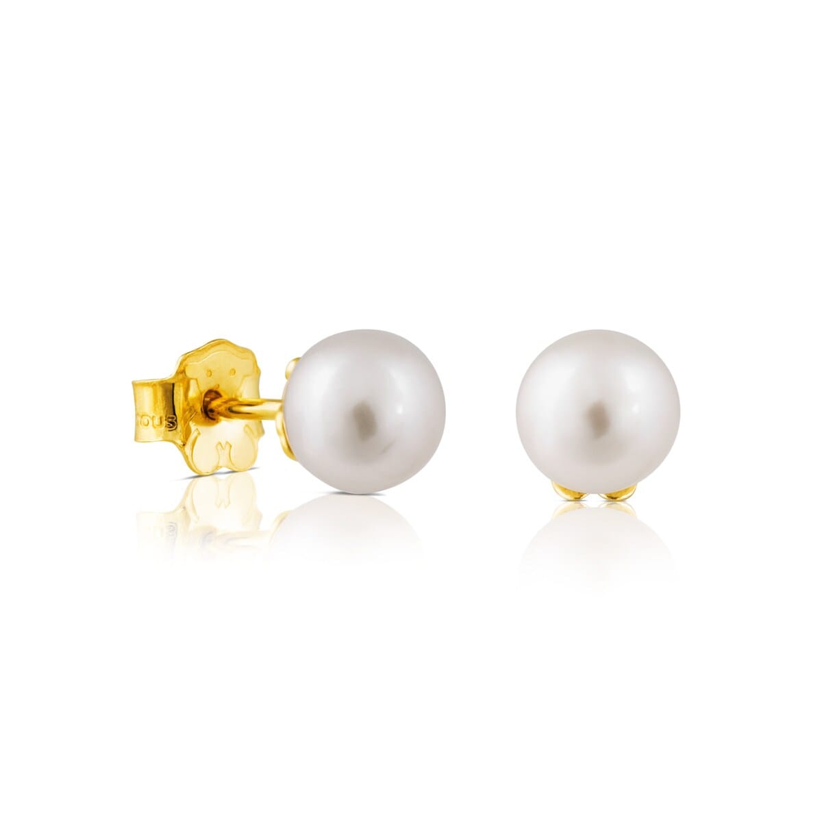 Gold TOUS Pearl Earrings with Pearl
