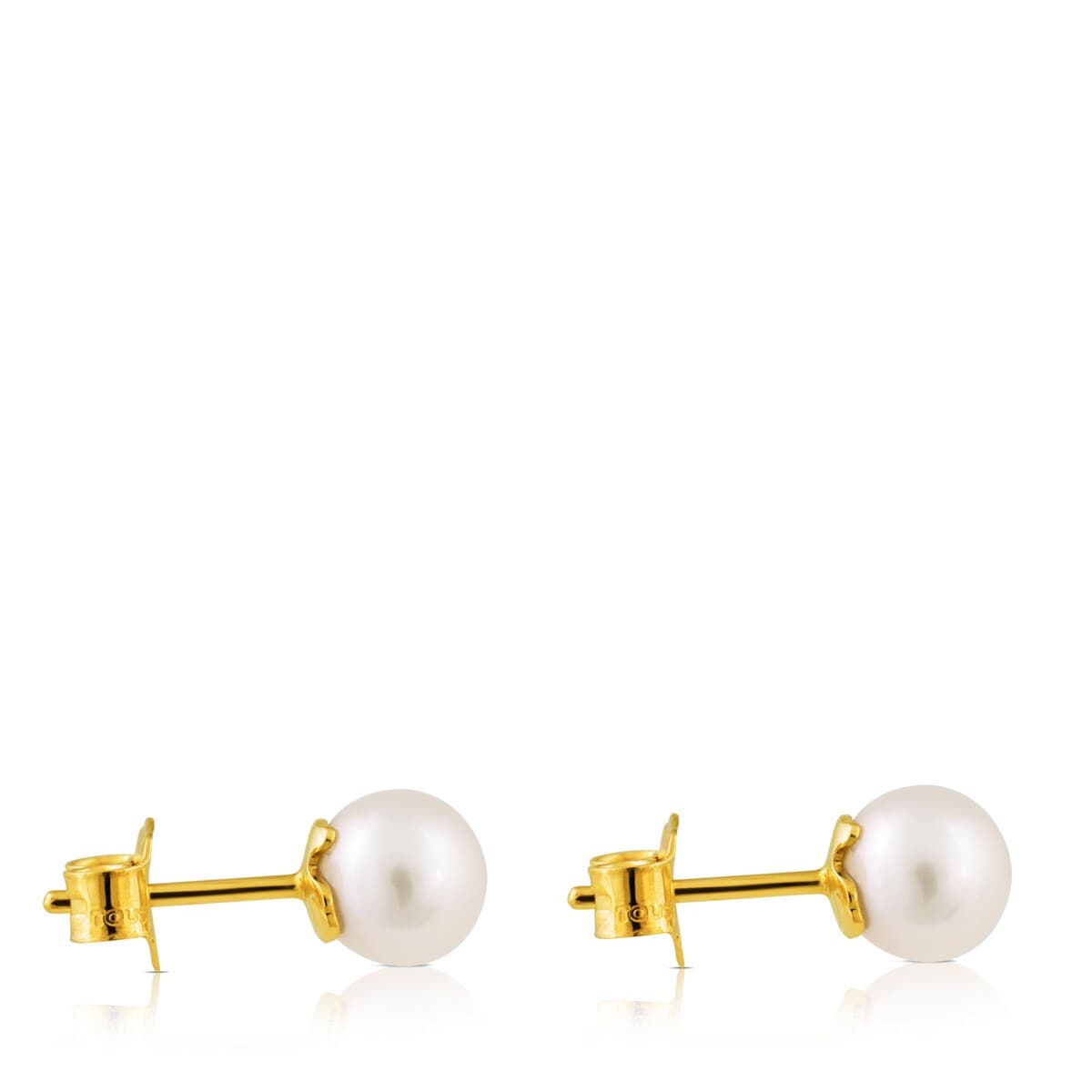 Gold TOUS Pearl Earrings with Pearl
