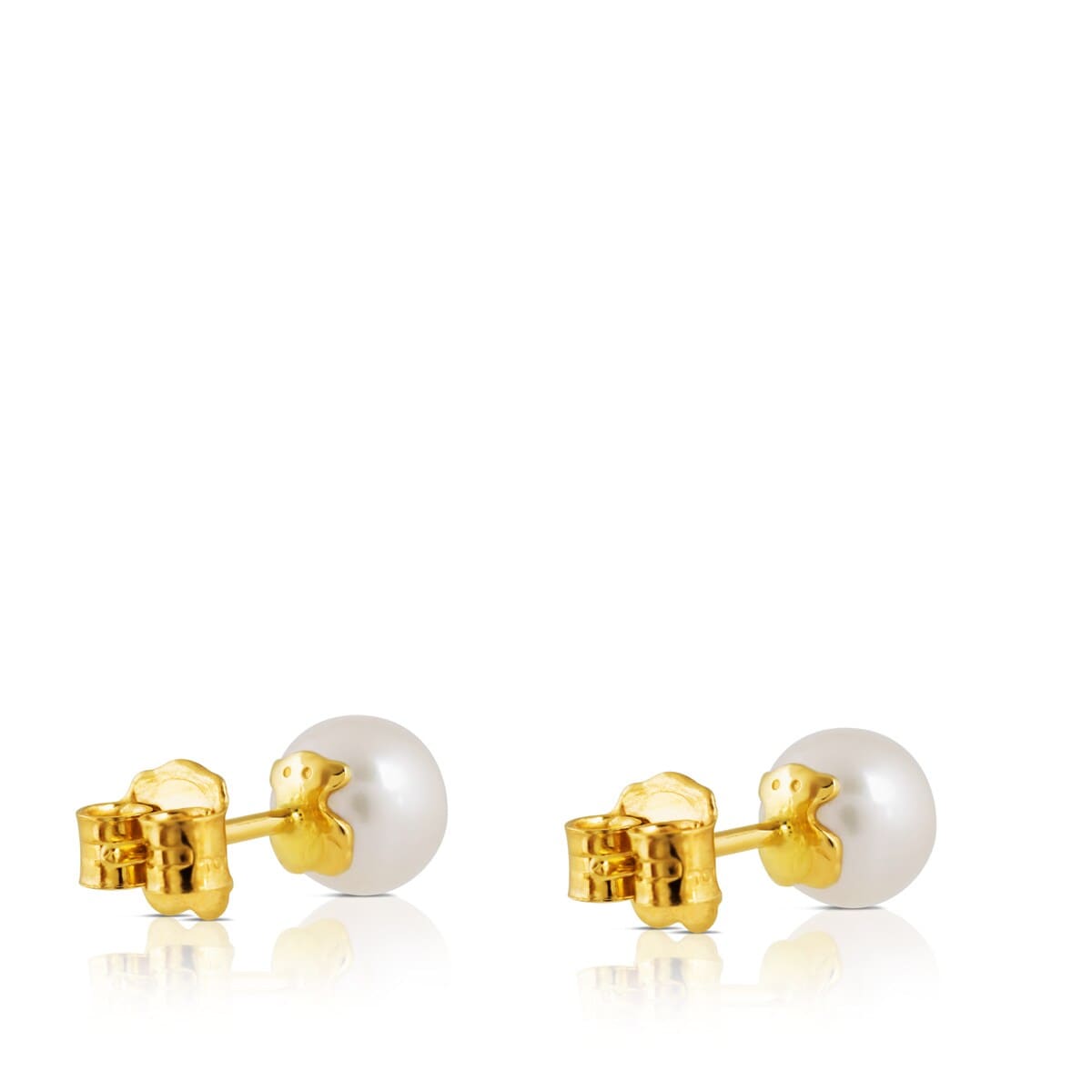 Gold TOUS Pearl Earrings with Pearl
