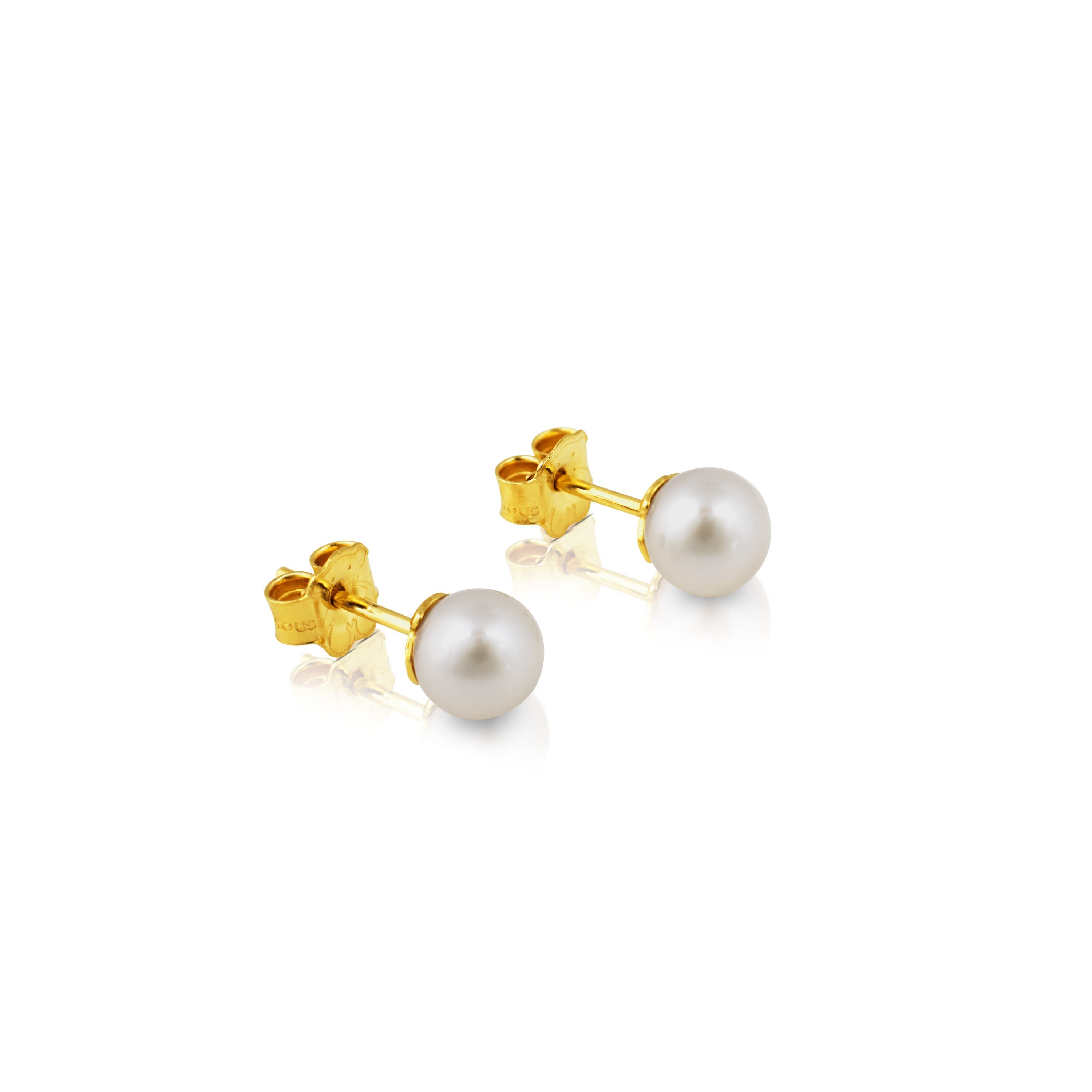Gold TOUS Pearl Earrings with Pearl