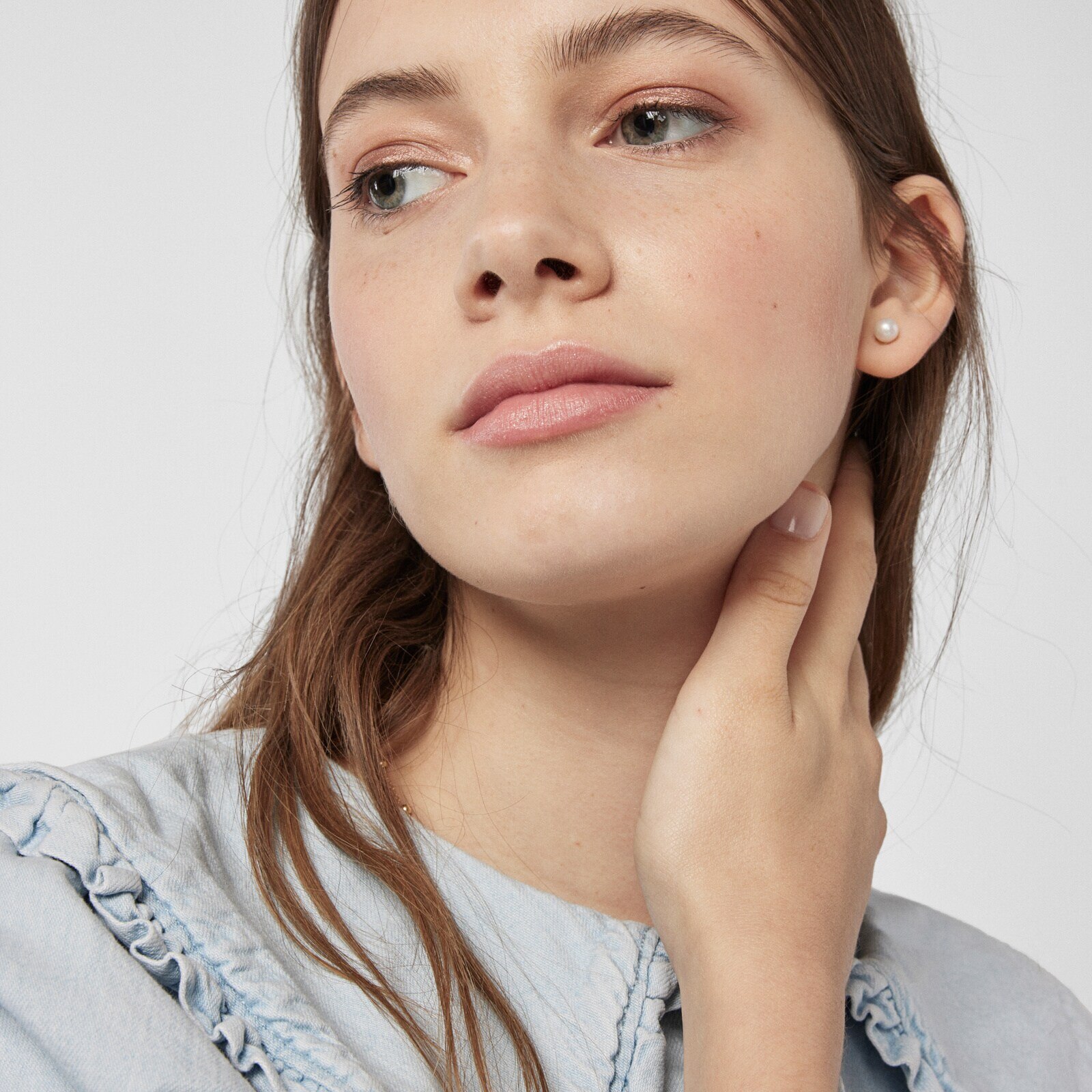 Gold TOUS Pearl Earrings with Pearl