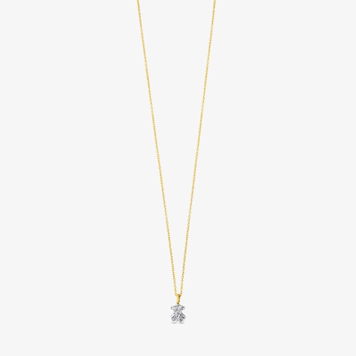 Collar  de oro blanco 18K y diamantes Puppies