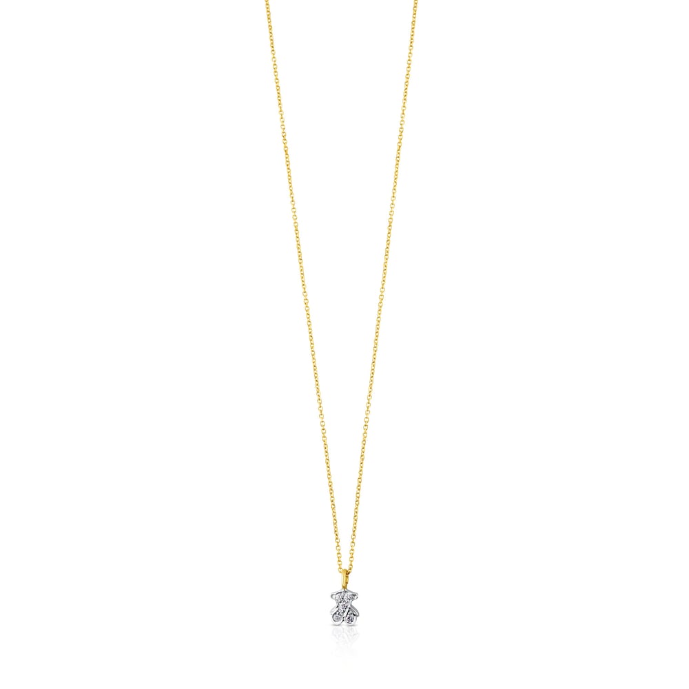 White gold TOUS Puppies Necklace with Diamonds