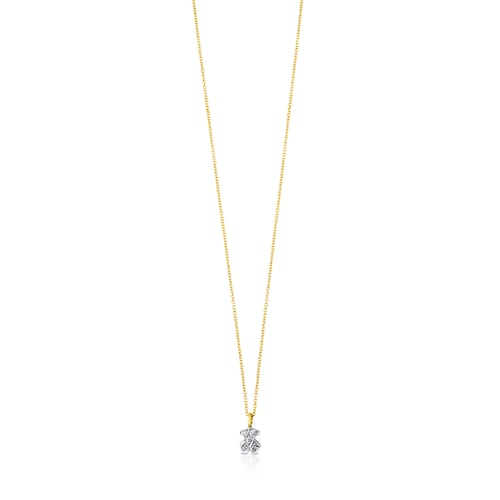 Collar de oro blanco y diamantes Puppies