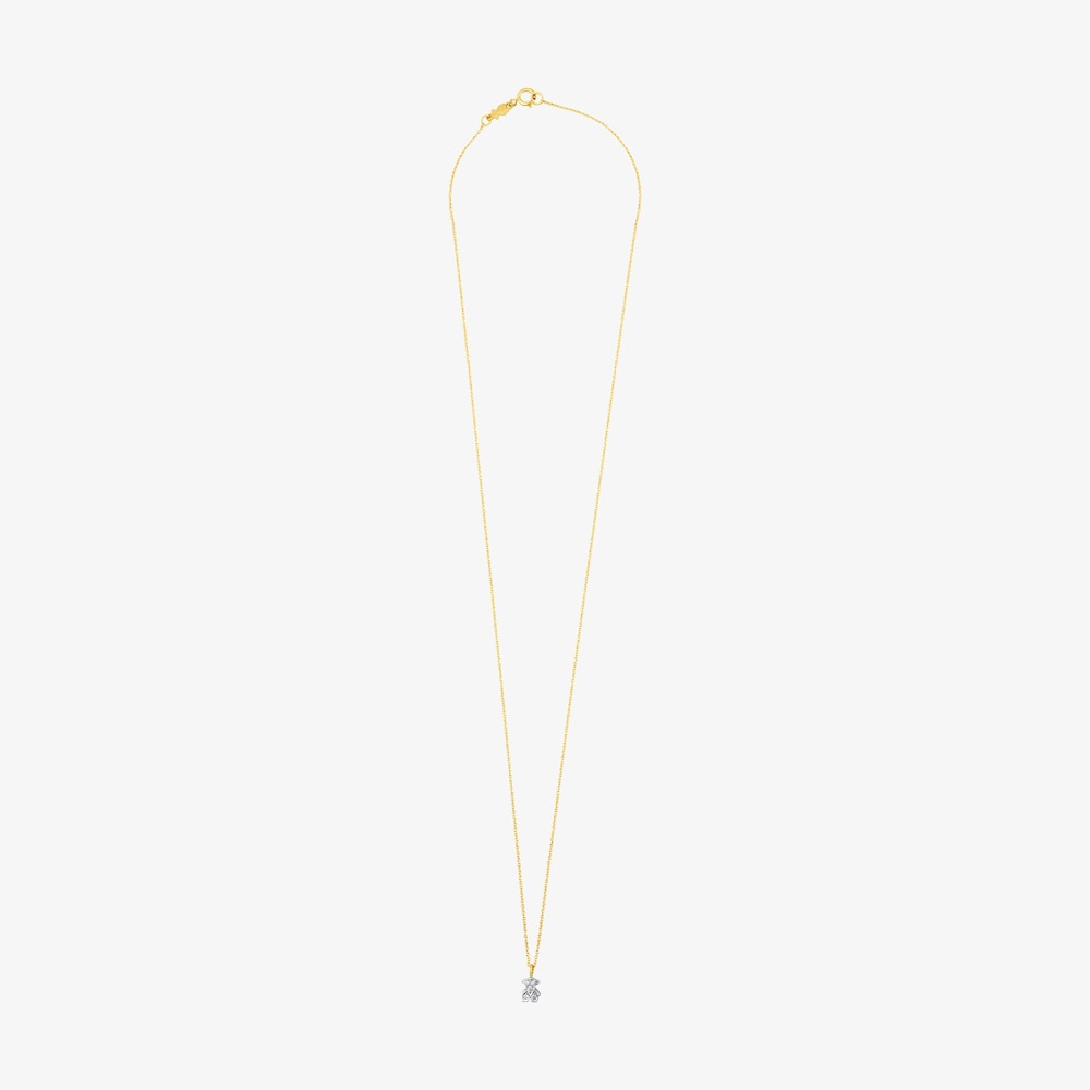 Naszyjnik Tous Puppies z ż&oacute;łtego złota z diamentami