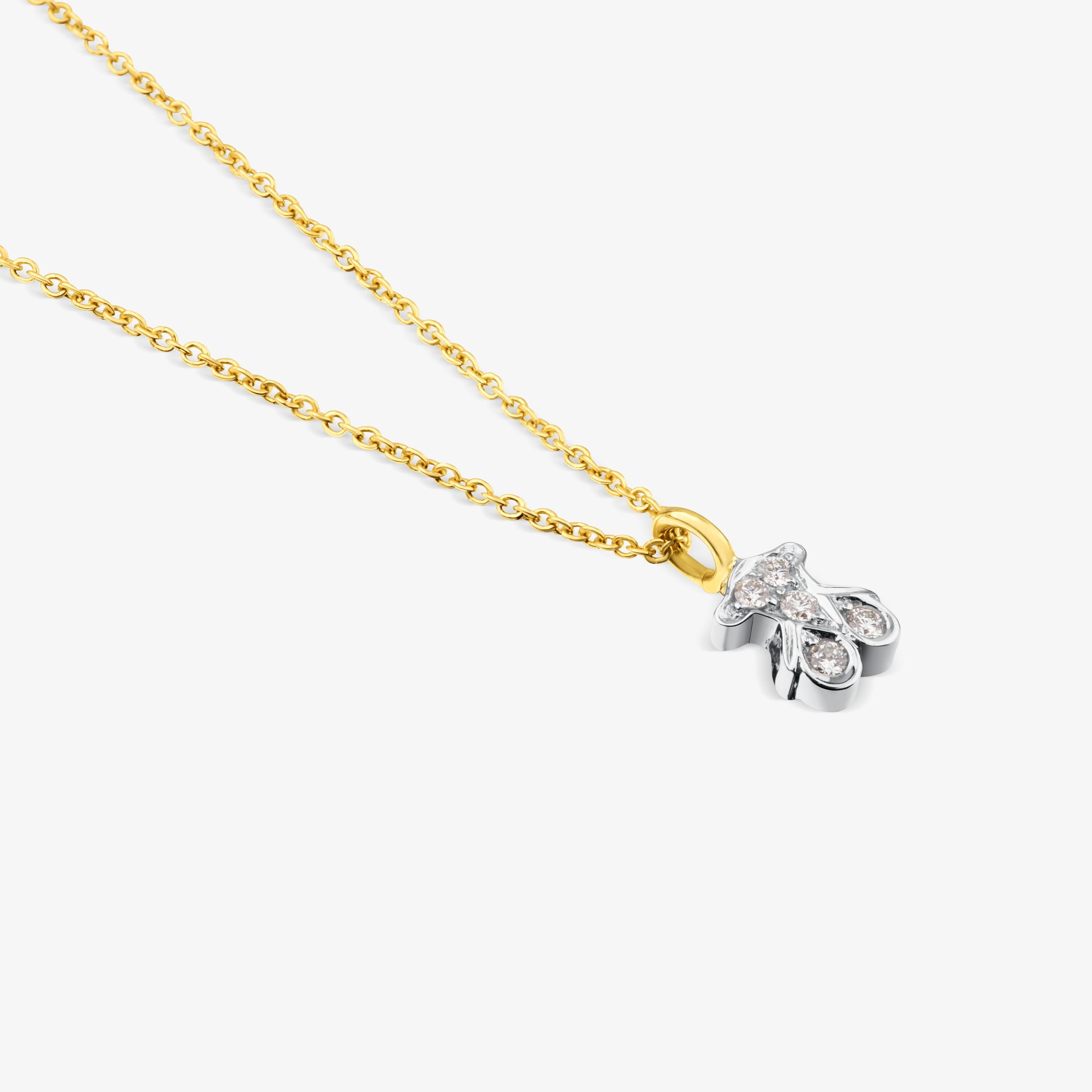 18K white gold TOUS Puppies Necklace with Diamonds