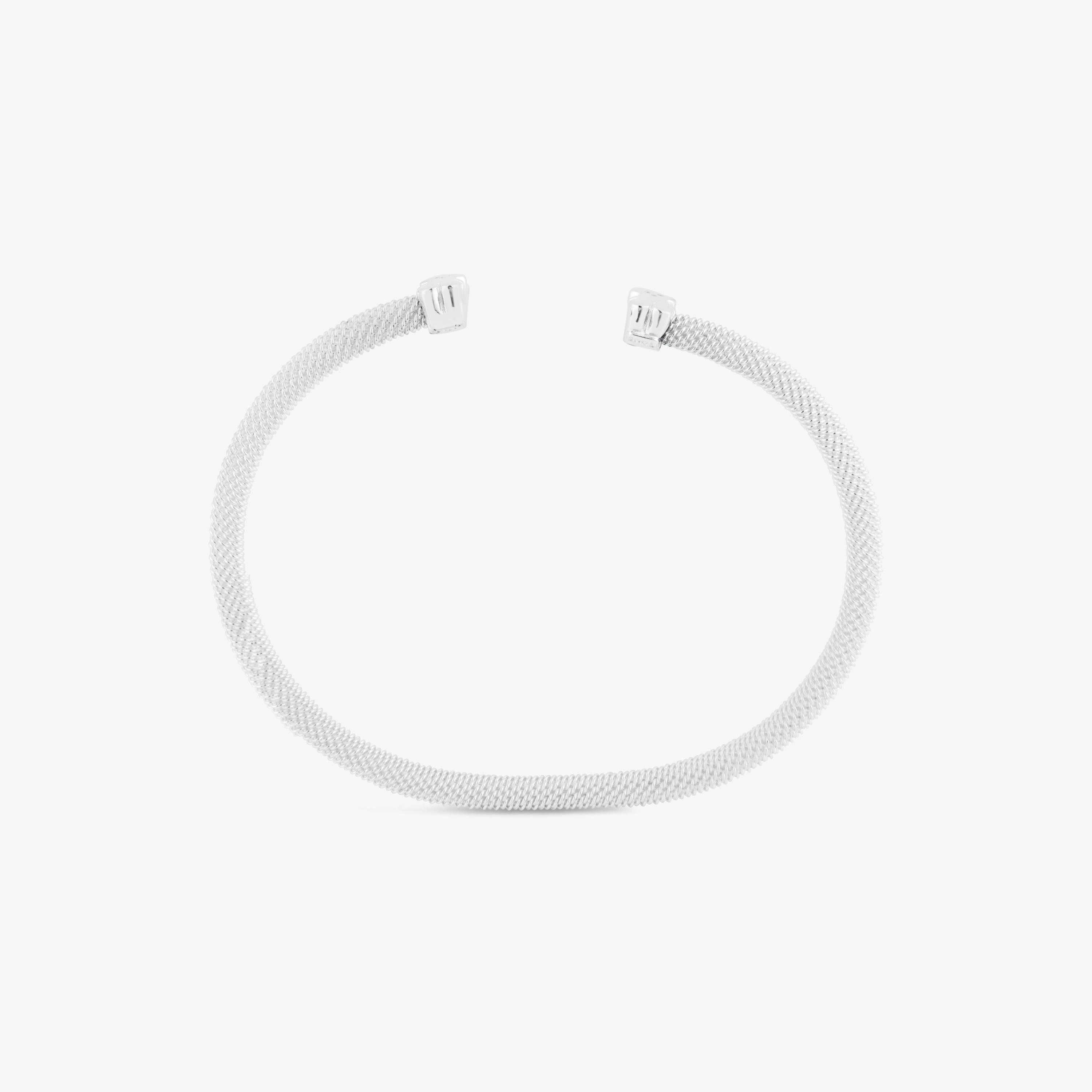 Silver TOUS Mesh Bracelet Bear motif