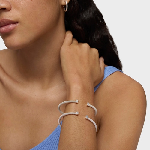 Silver TOUS Mesh Bracelet Bear motif