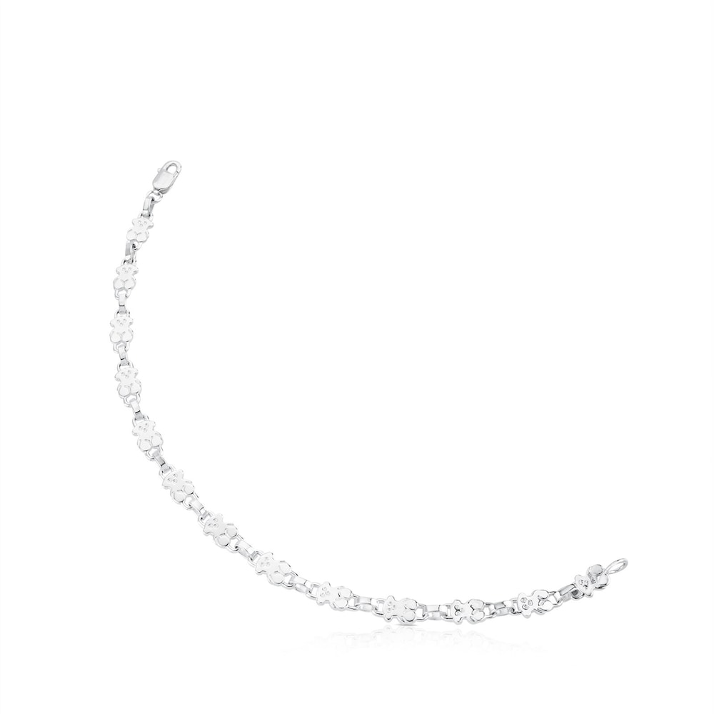 Pulsera de plata 18cm. Puppies