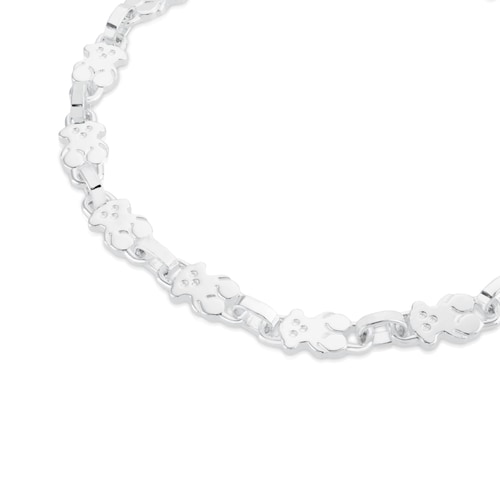 Bra&ccedil;alet Puppies de Plata amb motius &Oacute;s