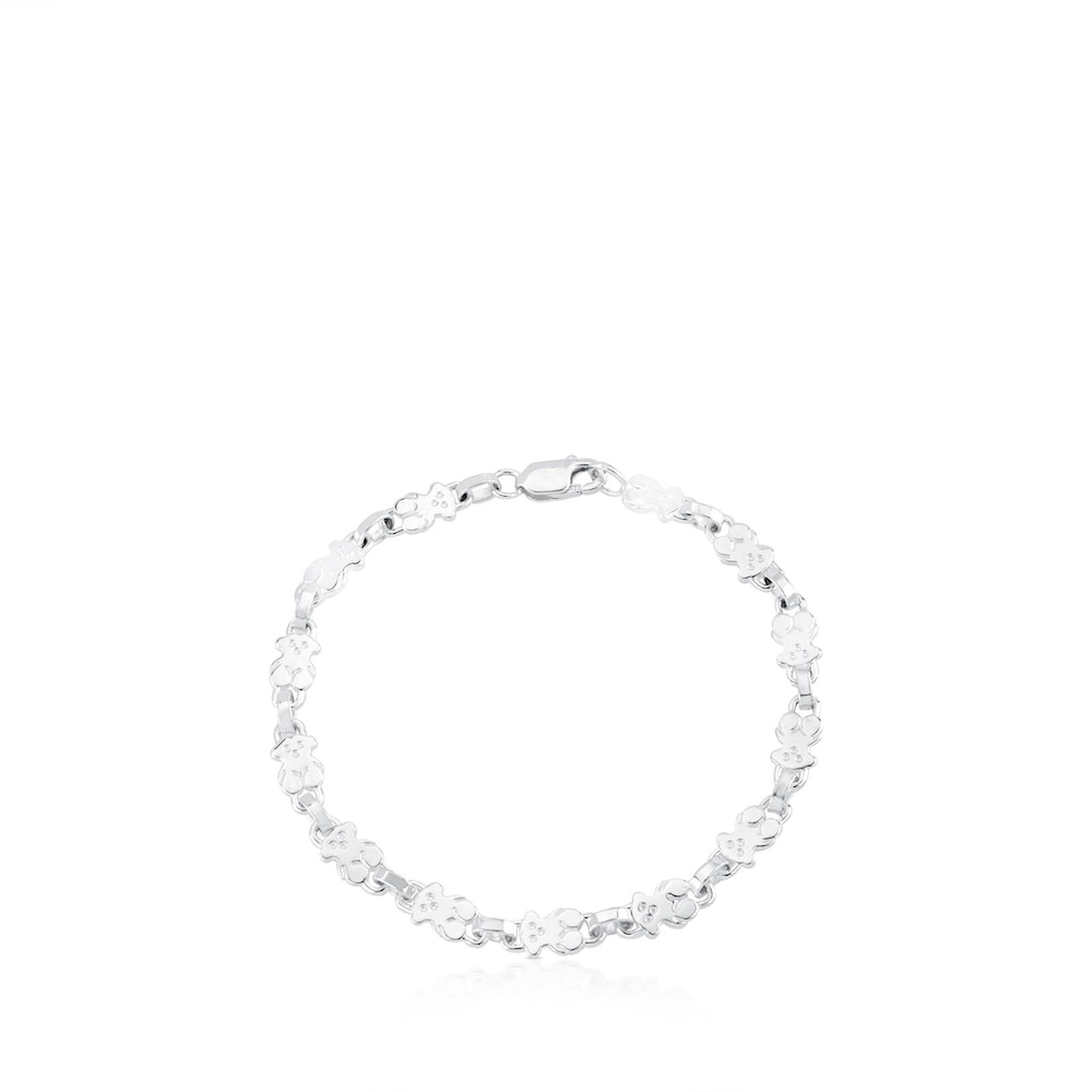 Pulsera de plata 18cm. Puppies